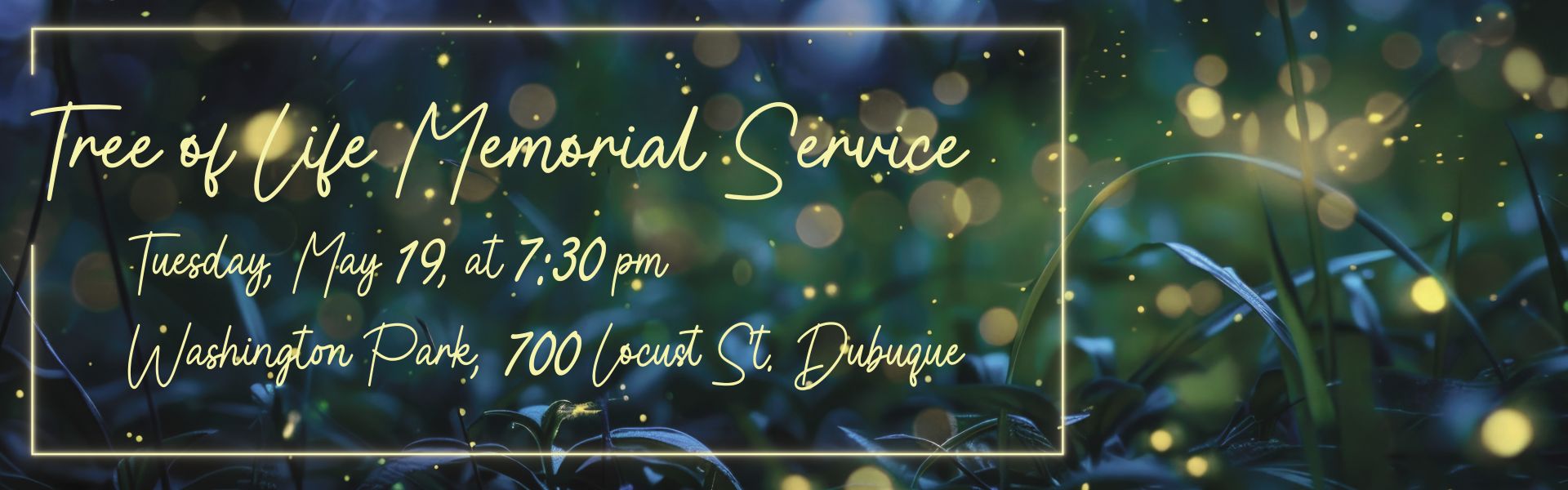 Tree of Life Service Outdoors